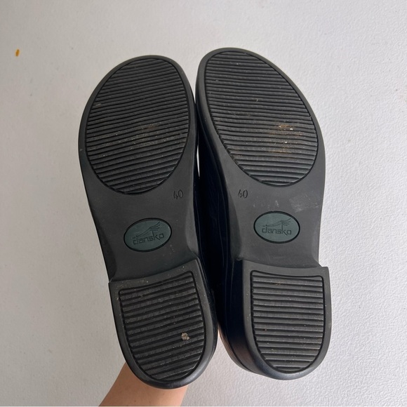 Dansko black slip on clog professional work shoes mens size 40 6.5-7 - Picture 7 of 8